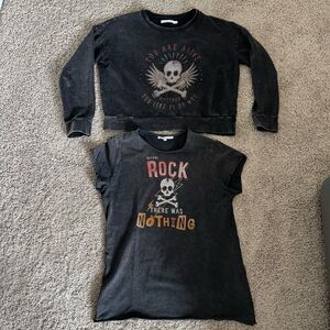 Scalpers Skull T-Shirt and sweater Set